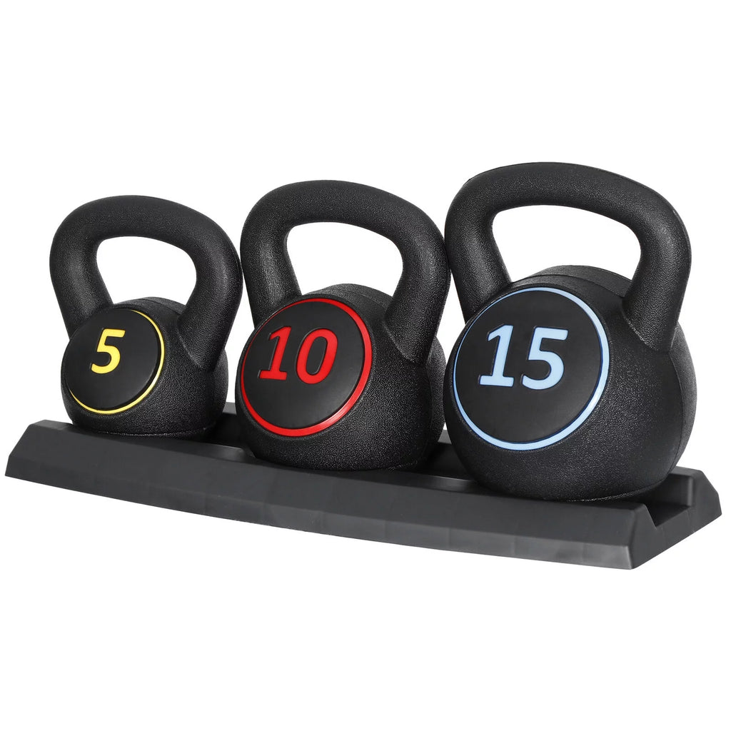 Kettlebell Set with Storage Rack 