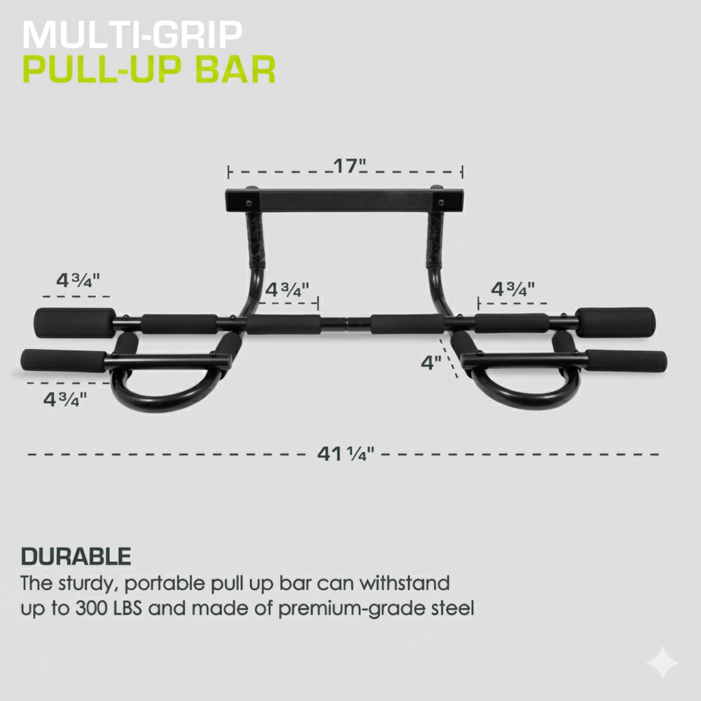 Multi-Grip Pull-Up Bar