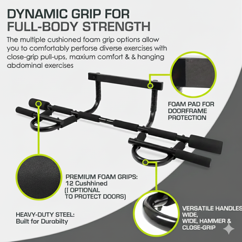 Multi-Grip Pull-Up Bar